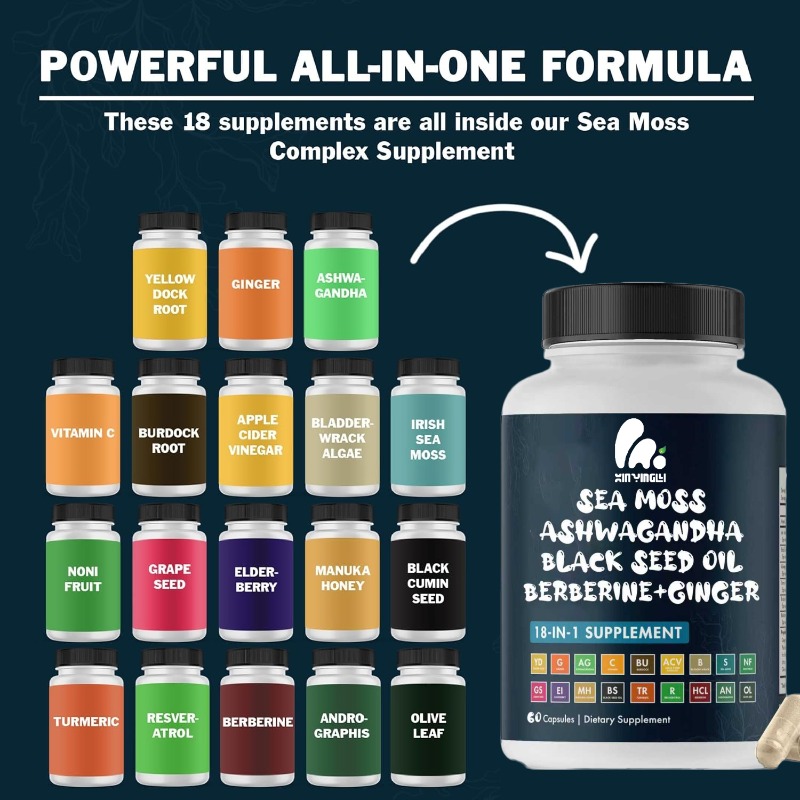 해초, 흑종초유, 생강, 강황, 베르베린, HCI, 우 - Black Seed Oil Capsule 리뷰 및 가격