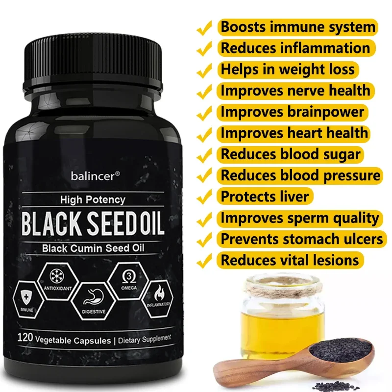 블랙 커민 씨 오일-면역, 심혈관, 모발, 피부, 소화 - Black Seed Oil Capsule 리뷰 및 가격