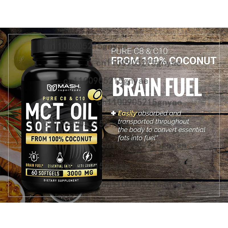 MCT 오일 3600mg C8 C10 캡슐 케토제닉 연 - Mct Oil Coconut 리뷰 및 가격