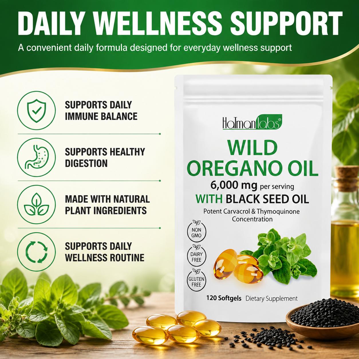 야생 오레가노 오일과 블랙 시드 오일 소프트젤, 카바크 - Black Seed Oil Capsule 리뷰 및 가격