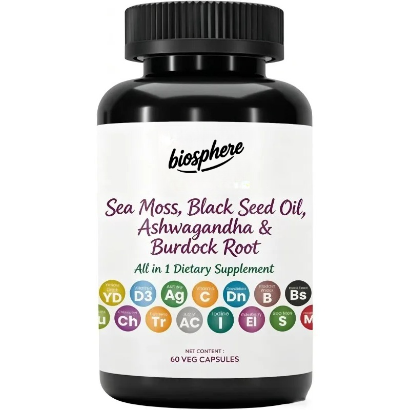 해초, 흑종초유, 강황, 우엉, 비타민C, 비타민D3, - Black Seed Oil Capsule 리뷰 및 가격