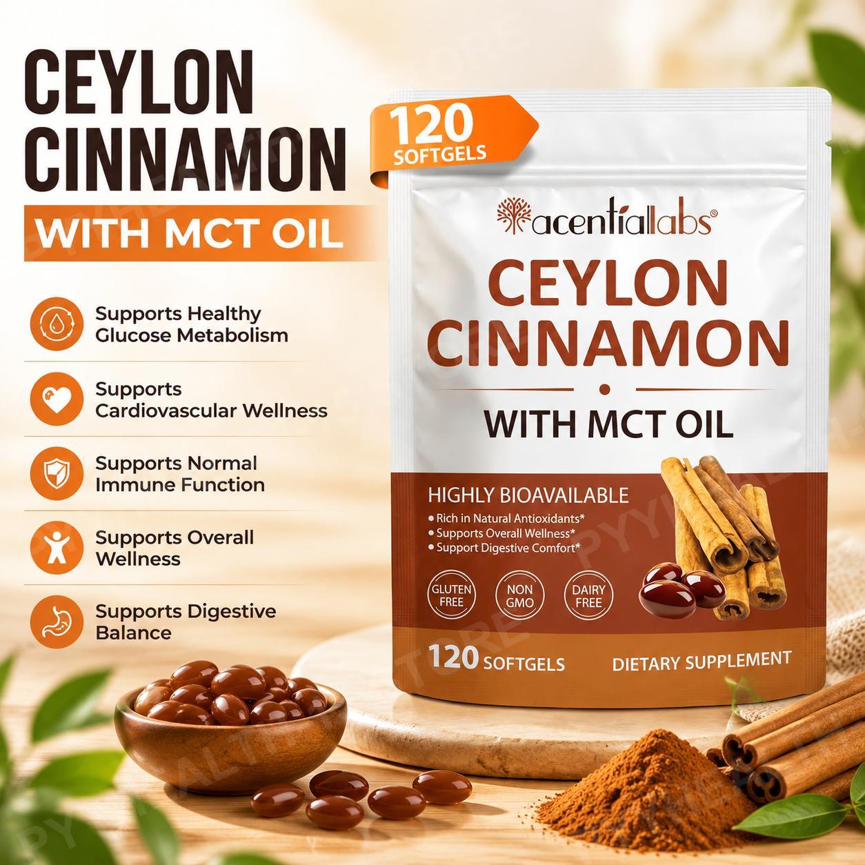 세이론 시나몬 코코넛 MCT 오일 소프트젤, 건강한 포 - Mct Oil Coconut 리뷰 및 가격